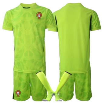 Billige Fotballdrakt Portugal Keeper Replika Hjemmedraktsett Barn VM 2026 Kortermet (med bukser)